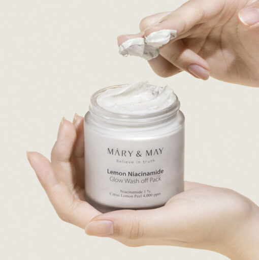 Mary&May Vegan Lemon Niacinamide Glow Wash off Pack-125g