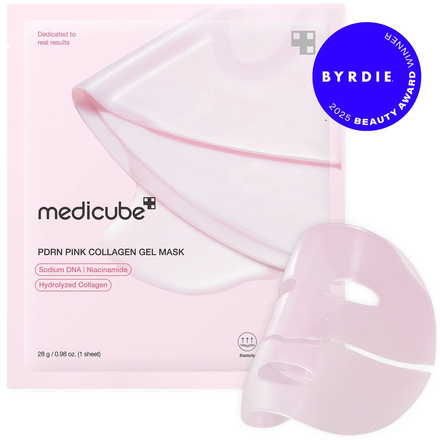 Medicube PDRN Pink Collagen Gel Mask application