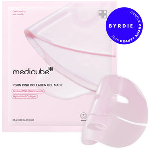 Medicube PDRN Pink Collagen Gel Mask application