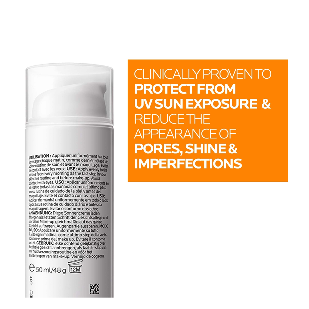 La Roche-Posay Anthelios Oil Correct gel-cream SPF50+ back of pack