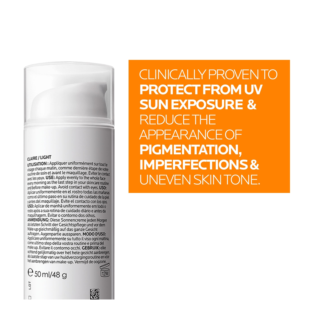 La Roche-Posay Anthelios Pigment Correct tinted cream SPF50+ back of pack