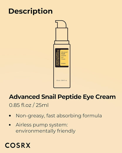 Advanced Snail Peptide Eye Cream 25ml COSRX