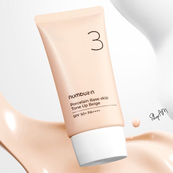 (نومبوزين) رقم 3 قاعدة بورسلين - لون بيج موحد مع عامل حماية من الشمس 50++ PA++++ 50 مل - كوكومو