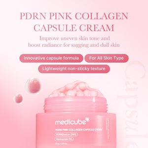 Medicube PDRN Pink Collagen Capsule Cream texture